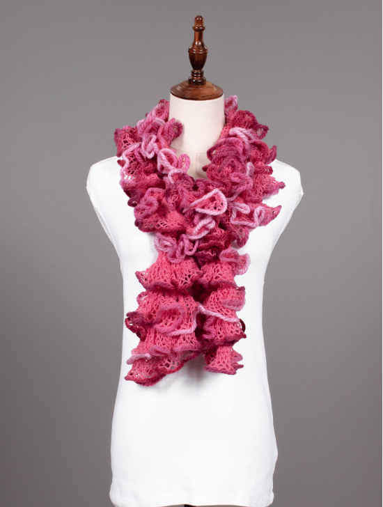 HAND-CRAFTED RUFFLE SCARF